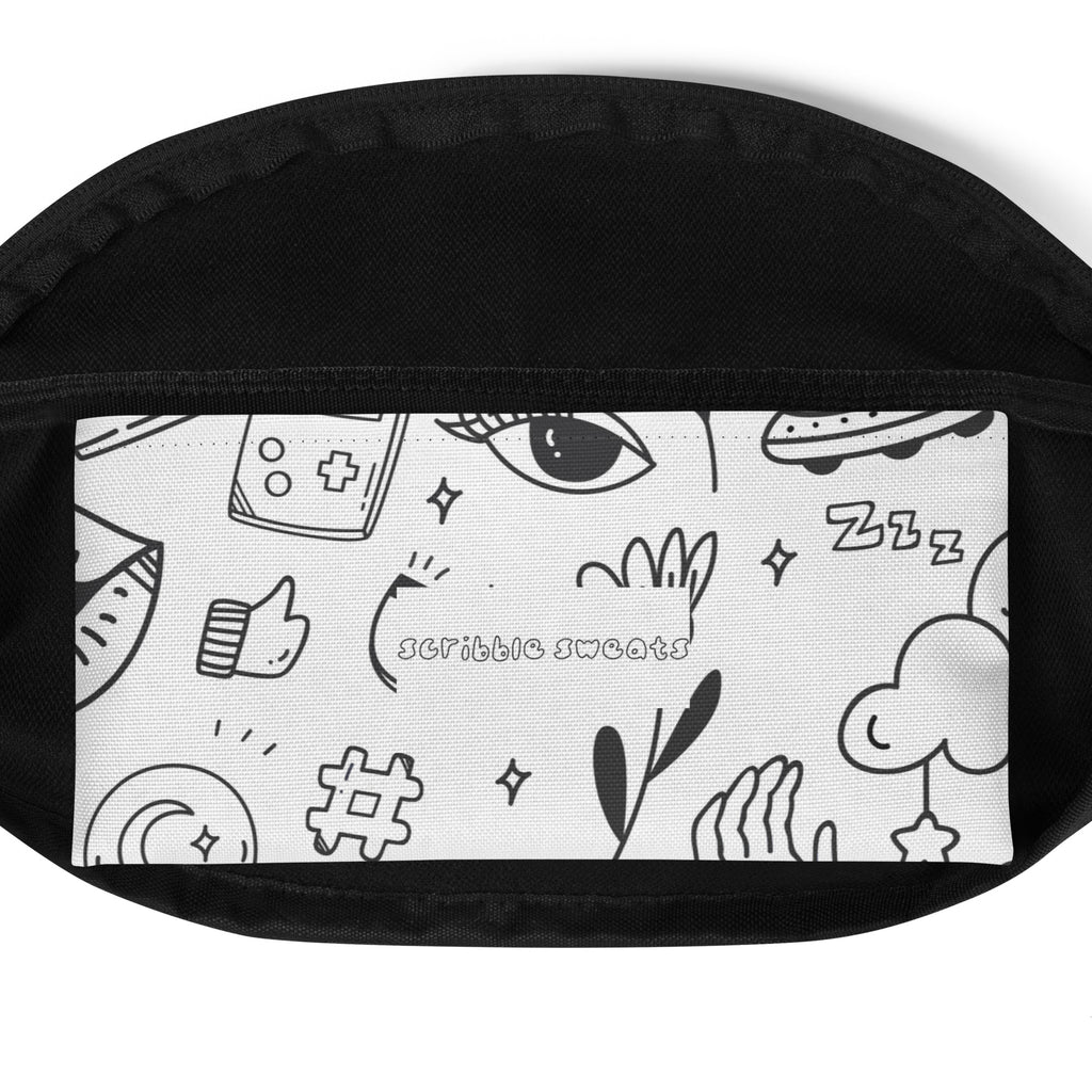 Scribble Sweats Fanny Pack