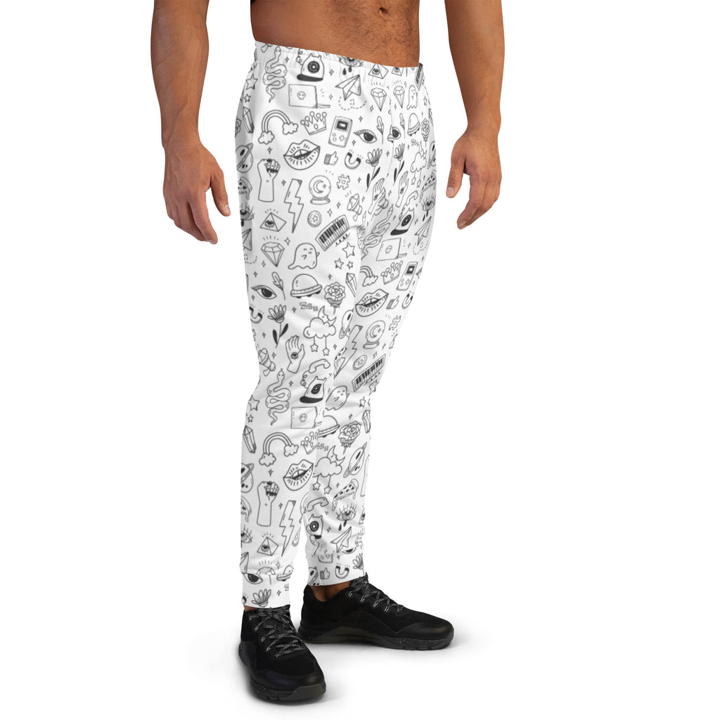 Scribble Sweats Large Cut Sweatpants